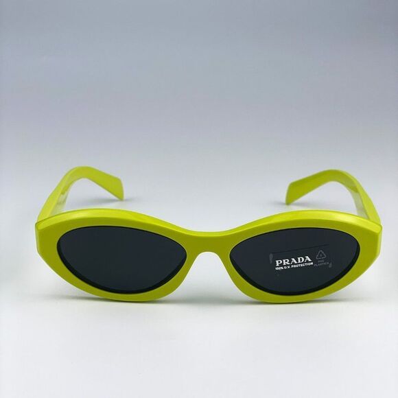 Prada PR26ZS 13L08Z Sunglasses Cedar Dark Grey Oval Women - Picture 9 of 14